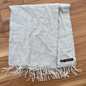 Lanart Baby Alpaca Gray Fringe Scarf